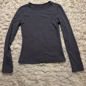 Dazy Gray Long Sleeve Top Size S